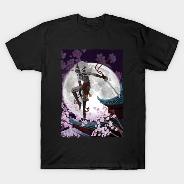 Moon Oni T-Shirt by NonDecafArt